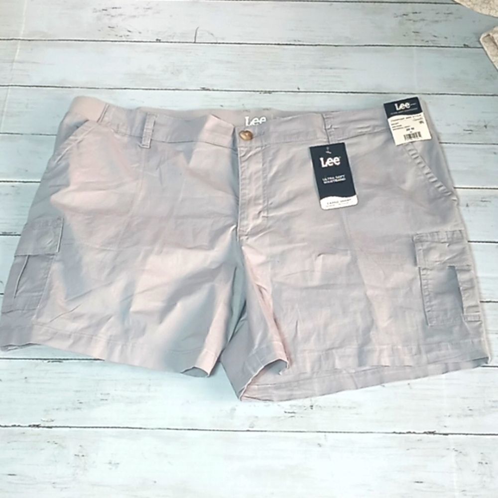 Womens Mid-Rise Cargo Utility Shorts Size 20 M